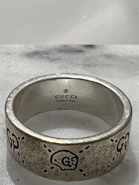 gucci ghost sterling ring|Gucci Sterling Silver Ghost Ring .